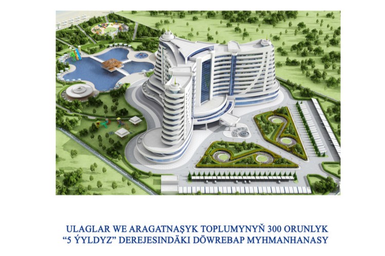 Türkmenistan Avaza Goç Otel Kompleksi Projesi - Görsel 1
