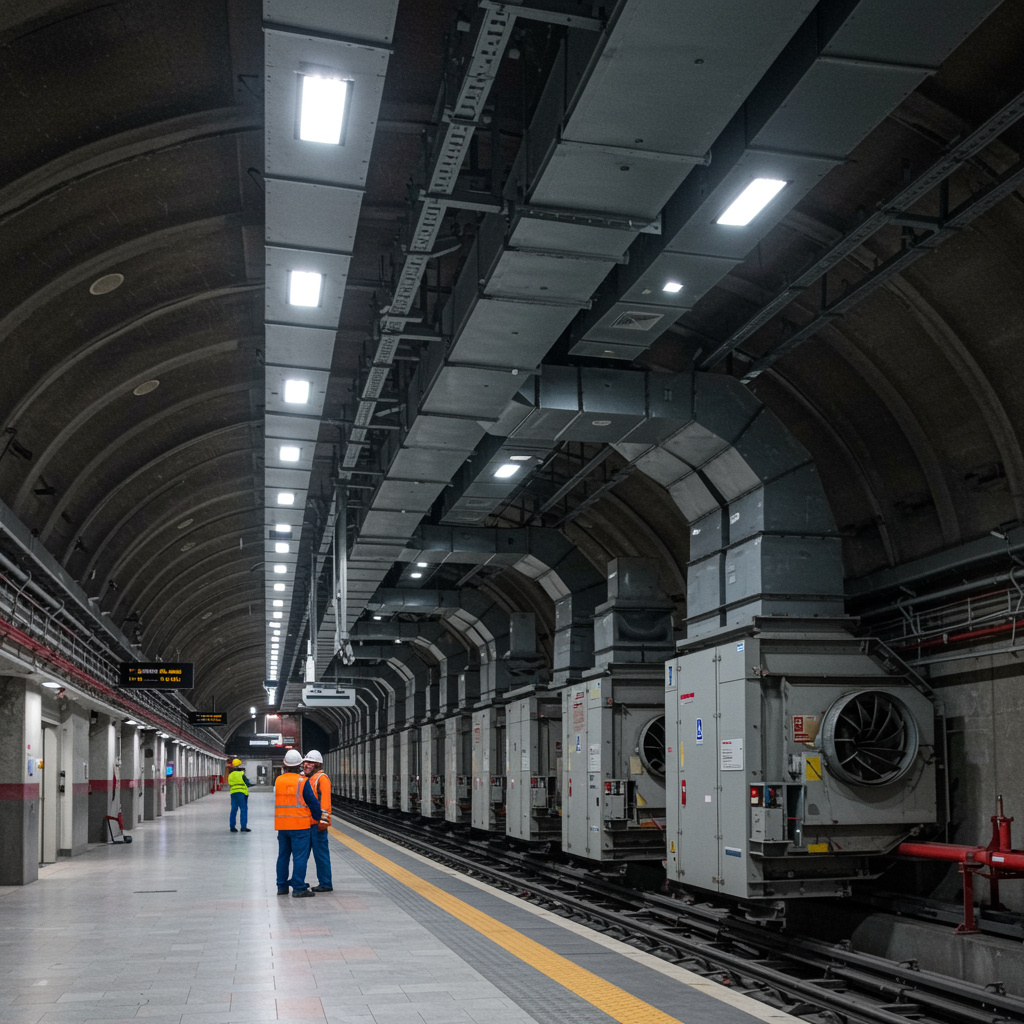 Dubai Metro Yer Altı İstasyonları Mekanik ve Yangın Söndürme Sistemleri Projesi
