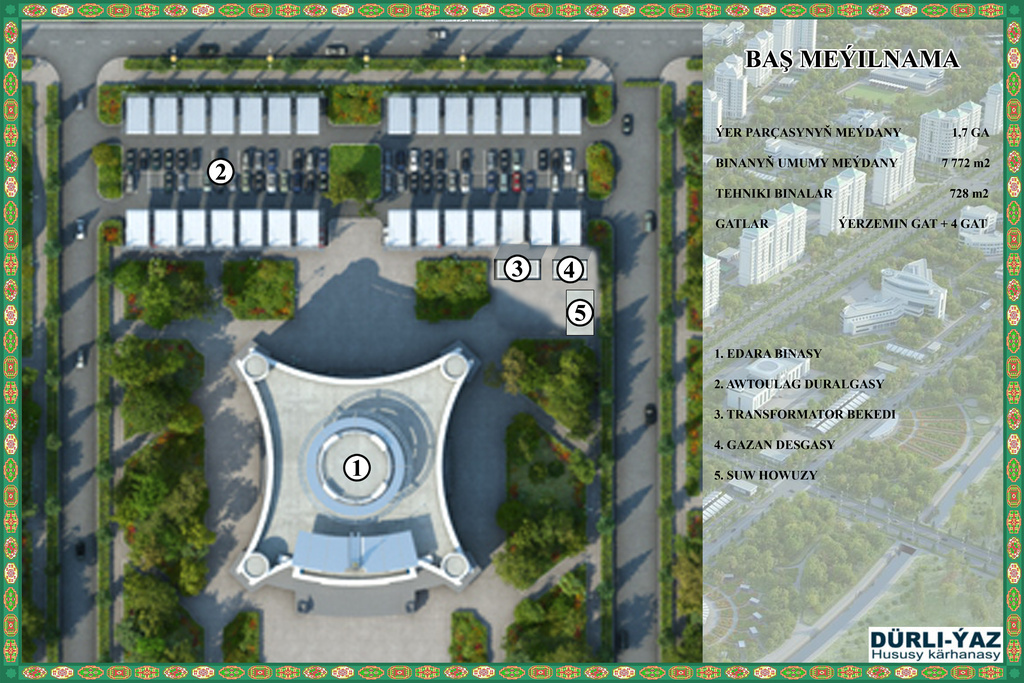 Turkmenistan Tourism and Sports State Committee Transportation and Automotive Complex Housing Project - Görsel 4